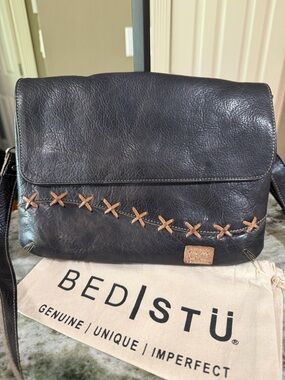 BED/STU Cleo Leather Crossbody Black NWT